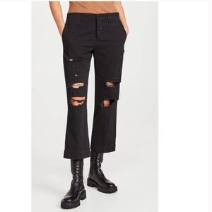 Frame Sz 30 Trendy Black Distressed Pants